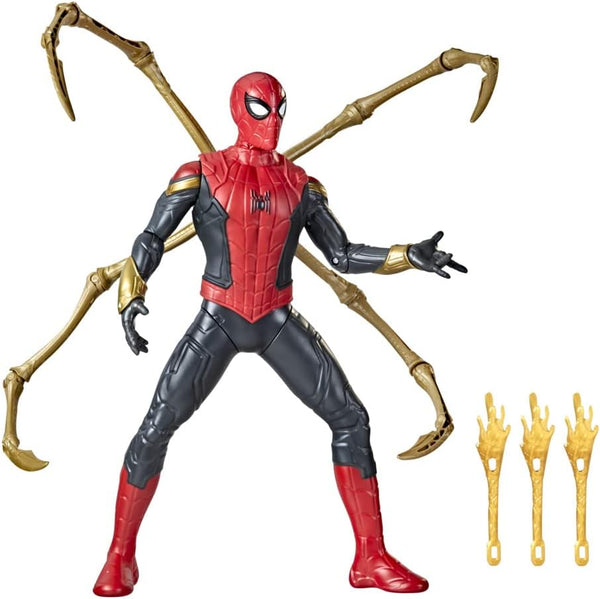 Spider-Man Marvel Deluxe 13-Inch-Scale Thwip Blast Integrated Suit Action Figure, Suit Upgrades, and Web Blaster Accessory