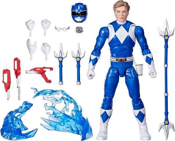 Power Rangers Lightning Collection Remastered Mighty Morphin Blue Ranger 6-Inch Action Figure, Toys for Boys and Girls Ages 4 and Up