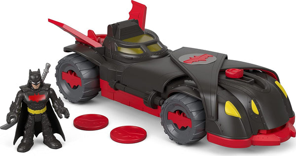 DC Super Friends Imaginext Batman Toy Car, Ninja Armor Batmobile, Transforming Vehicle with Batman Figure & Play Pieces for Preschool Kids