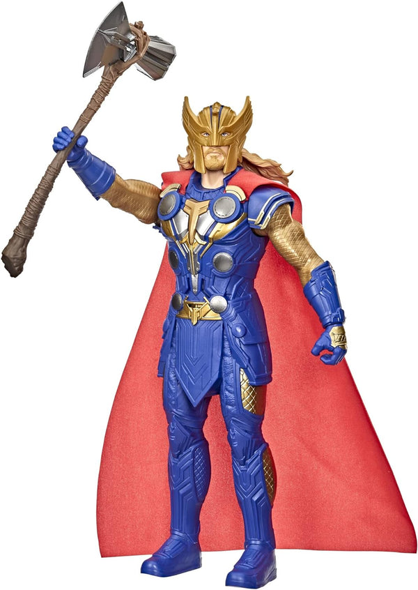 Marvel Studios’ Thor: Love and Thunder Stormbreaker Strike Thor Toy, 12-Inch-Scale Electronic Action Figure, Toys for Kids Ages 4 and Up